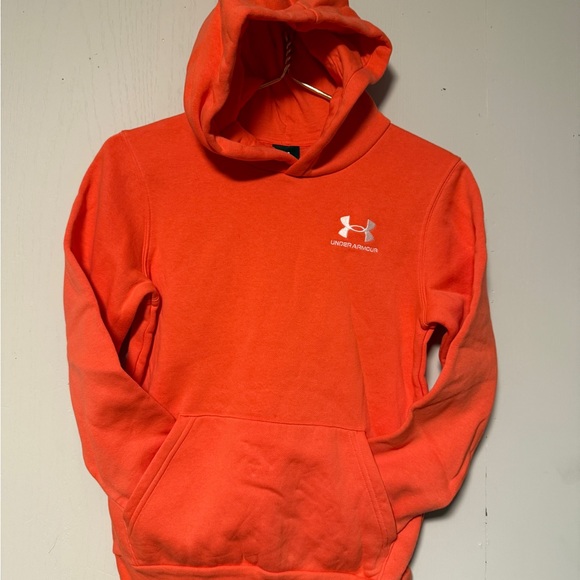 Under Armour Vibrant Orange Sweatshirt youth medium - Picture 1 of 4